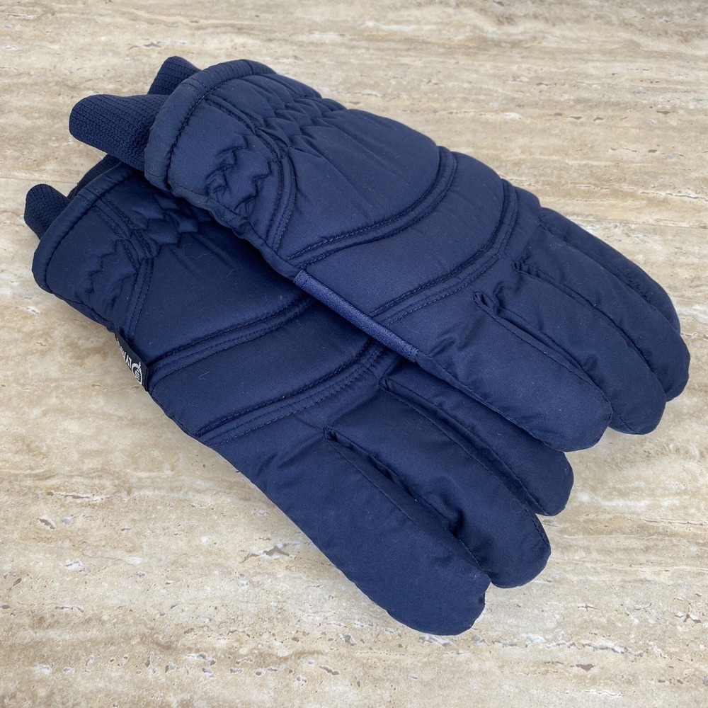 Olympia Sports Co Gloves Men Large Navy Blue Insulated Thermolite Gorpcore Ski‎